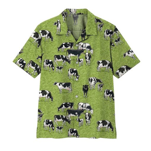 Gearhumans 3D Dairy Cow Hawaii Shirt ZZ2605212 Hawai Shirt Short Sleeve Shirt S