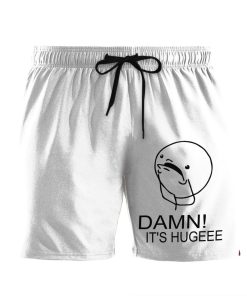 Gearhumans 3D Damn Its Hugeee Custom Beach Shorts Swim Trunks GS11052120 Men Shorts Men Shorts S 