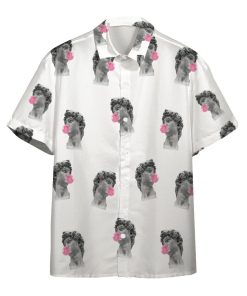 Gearhumans 3D David Michelangelo Bubble Gum Custom Hawaii Shirt GO13052128 Hawai Shirt Short Sleeve Shirt S