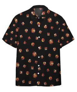 Gearhumans 3D D&D Dungeons and Dragons Dice Custom Hawaii Shirt GO24052111 Hawai Shirt Short Sleeve Shirt S 