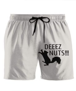 Gearhumans 3D Deeez Nuts Squirrel Custom Beach Shorts Swim Trunks GV09075 Men Shorts Men Shorts S