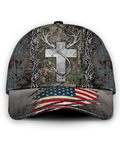 Gearhumans 3D Deer Hunting Fishing Lover Custom Name Cap GW02041 Cap Cap