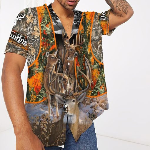 Gearhumans 3D Deer Hunting Hawaii Shirt ZB18039 Hawai Shirt