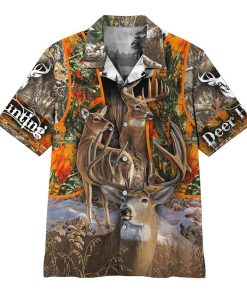 Gearhumans 3D Deer Hunting Hawaii Shirt ZB18039 Hawai Shirt Short Sleeve Shirt S 