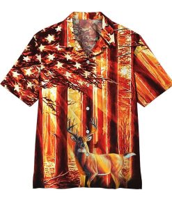 Gearhumans 3D Deer Hunting Hawaii Shirt ZZ0505213 Hawai Shirt Short Sleeve Shirt S 