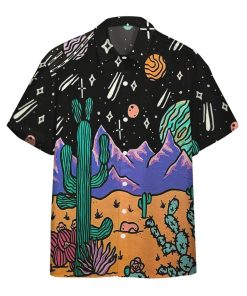 Gearhumans 3D Desert Night Hawaii Shirt ZC130410 Hawai Shirt Short Sleeve Shirt S 