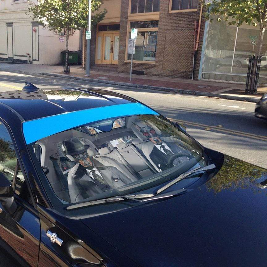 Gearhumans 3D Detective Doberman Pinscher Auto Sunshade 5 gearhumans 3D Detective Doberman Pinscher Auto Sunshade GL25067 Auto Sunshade