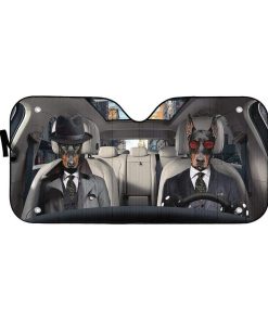 gearhumans 3D Detective Doberman Pinscher Auto Sunshade GL25067 Auto Sunshade 57''x27.5'' 