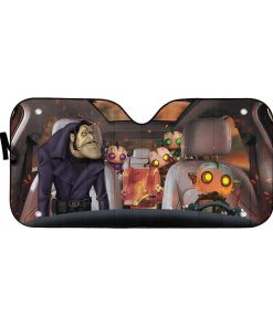 gearhumans 3D Dick Dastardly Scoob 2020 Scooby Doo 2020 Custom Car Auto Sunshade GV20072 Auto Sunshade 57''x27.5'' 