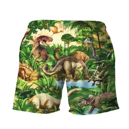 Gearhumans 3D Dinosaur Beach Short ZZ2505211 Men Shorts