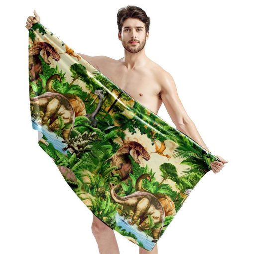 Gearhumans 3D Dinosaur Beach Towel ZZ2505212 Towel
