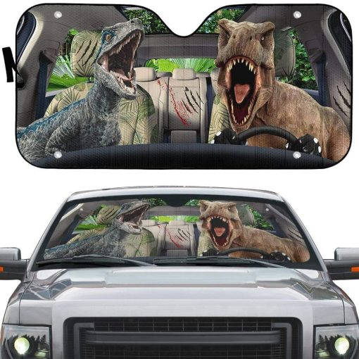 gearhumans 3D Dinosaur Custom Car Auto Sunshade GS24064 Auto Sunshade
