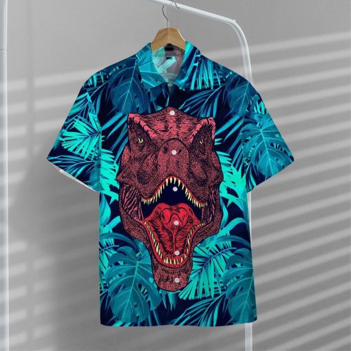 Gearhumans 3D Dinosaur Hawaii Shirt ZZ0405211 Hawai Shirt