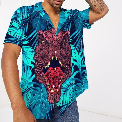 Gearhumans 3D Dinosaur Hawaii Shirt ZZ0405211 Hawai Shirt