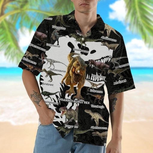 Gearhumans 3D Dinosaur Hawaii Shirt ZZ07047 Hawai Shirt