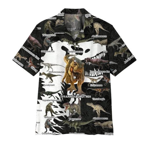Gearhumans 3D Dinosaur Hawaii Shirt ZZ07047 Hawai Shirt Short Sleeve Shirt S