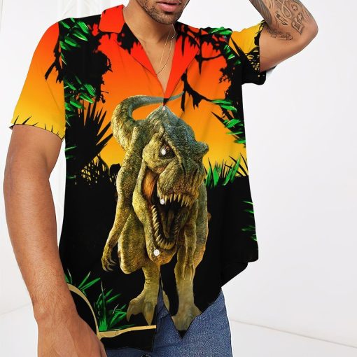Gearhumans 3D Dinosaur Hawaii Shirt ZZ1405211 Hawai Shirt