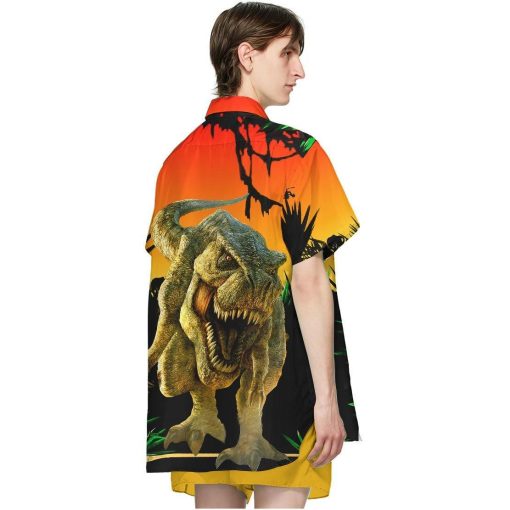 Gearhumans 3D Dinosaur Hawaii Shirt ZZ1405211 Hawai Shirt