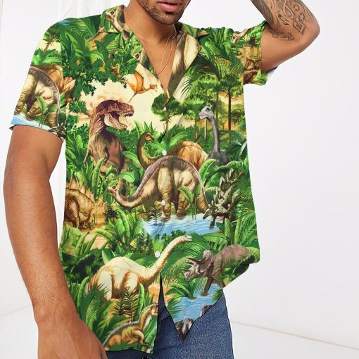 Gearhumans 3D Dinosaur Hawaii Shirt ZZ1905212 Hawai Shirt