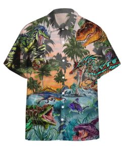 Gearhumans 3D Dinosaur Jura World Custom Short Sleeve Shirt GS1506219 Hawai Shirt Hawai Shirt S 