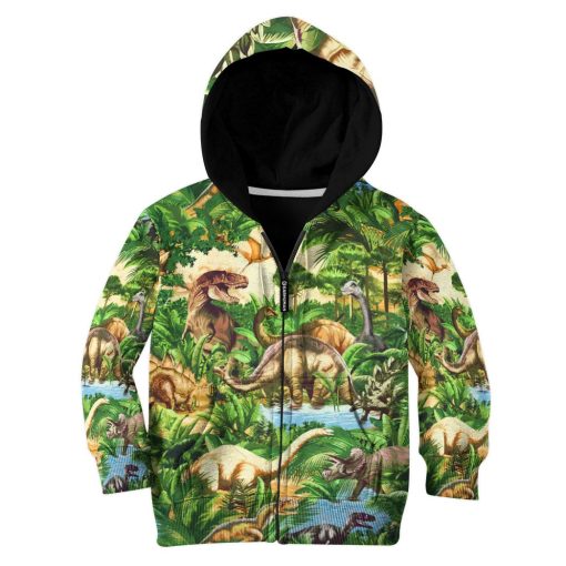 Gearhumans 3D Dinosaur Kids Tshirt Hoodie Apparel 4 Gearhumans 3D Dinosaur Kids Tshirt Hoodie Apparel ZZ2505217 Kid 3D Apparel Kid Zip Hoodie 2XS