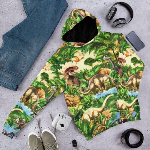 Gearhumans 3D Dinosaur Tshirt Hoodie Apparel ZZ2505214 3D Apparel
