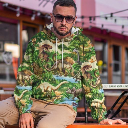 Gearhumans 3D Dinosaur Tshirt Hoodie Apparel ZZ2505214 3D Apparel