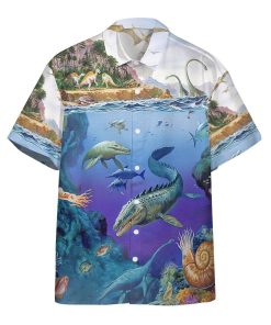 Gearhumans 3D Dinosaurs Population Hawaii Shirt ZK2505216 Hawai Shirt Short Sleeve Shirt S 