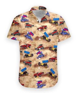 Gearhumans 3D Dirt Track Racing Hawaii Shirt hawaii Short Sleeve Shirt