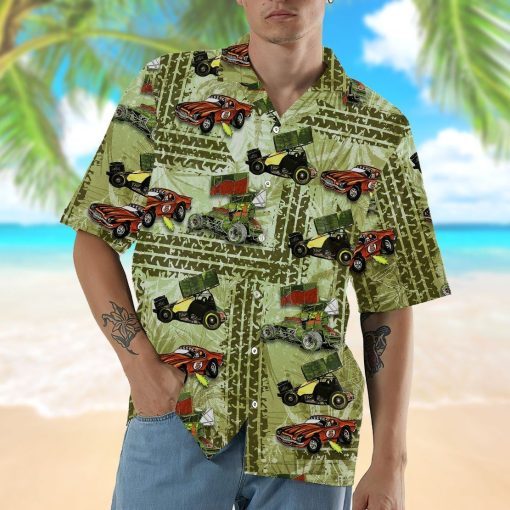 Gearhumans 3D Dirt Track Racing Hawaii Shirt ZZ13047 Hawai Shirt