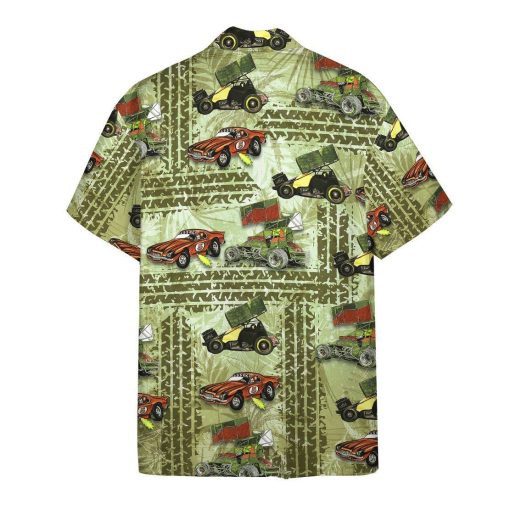 Gearhumans 3D Dirt Track Racing Hawaii Shirt ZZ13047 Hawai Shirt