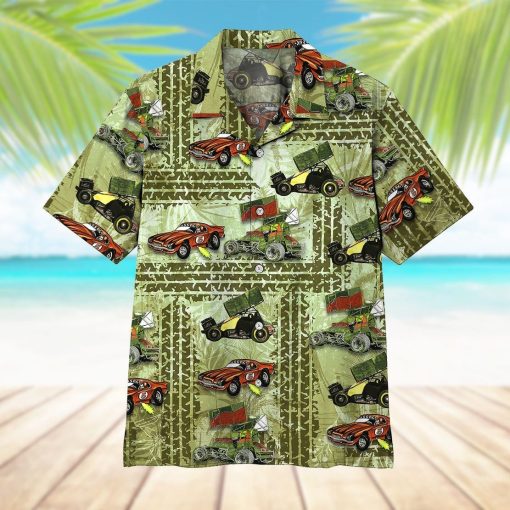 Gearhumans 3D Dirt Track Racing Hawaii Shirt ZZ13047 Hawai Shirt