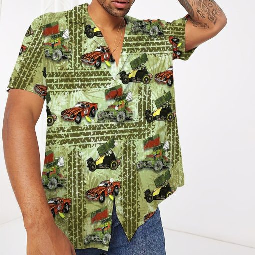 Gearhumans 3D Dirt Track Racing Hawaii Shirt ZZ13047 Hawai Shirt
