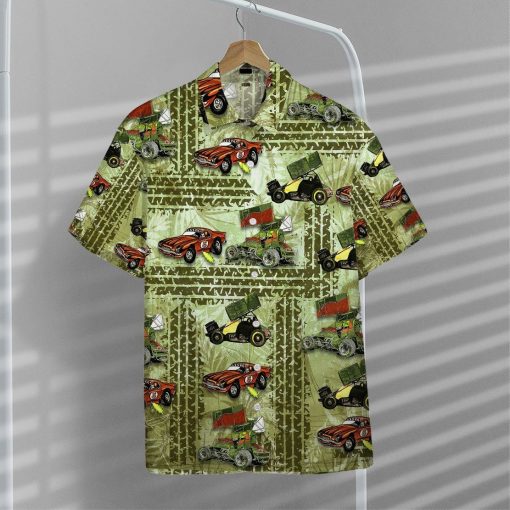 Gearhumans 3D Dirt Track Racing Hawaii Shirt ZZ13047 Hawai Shirt
