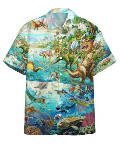 Gearhumans 3D Discover the Dinosaurs World Custom Short Sleeve Shirt GS15062112 Hawai Shirt Hawai Shirt S