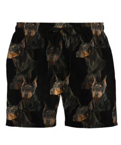 Gearhumans 3D Doberman Dogs Custom Beach Shorts Swim Trunks GO11052112 Men Shorts Men Shorts S 
