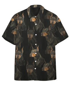 Gearhumans 3D Doberman Dogs Custom Hawaii Shirt GO11052111 Hawai Shirt Short Sleeve Shirt S 