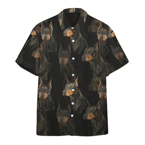 Gearhumans 3D Doberman Dogs Custom Hawaii Shirt GO11052111 Hawai Shirt Short Sleeve Shirt S
