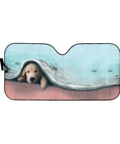 gearhumans 3D Dog Car Auto Sunshade GH20054 Auto Sunshade 57''x27.5'' 