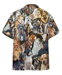 Gearhumans 3D Dog World Custom Short Sleeve Shirt GS06052112 Hawai Shirt Short Sleeve Shirt S 