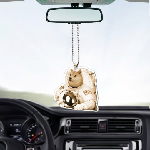 Gearhumans 3D Doge Astronaut Custom Car Hanging GO25052114 Car Hanging