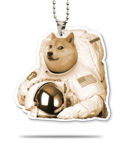 Gearhumans 3D Doge Astronaut Custom Car Hanging GO25052114 Car Hanging Car Hanging/1 Pack