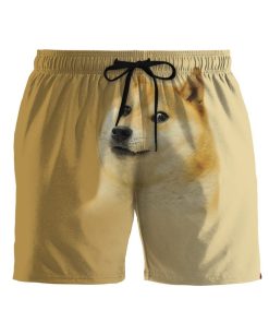 Gearhumans 3D Doge Meme Custom Beach Shorts Swim Trunks GO14052114 Men Shorts Men Shorts S 