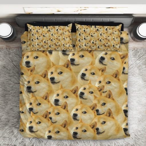 Gearhumans 3D Doge Meme Custom Bedding Set GO19052116 Bedding Set