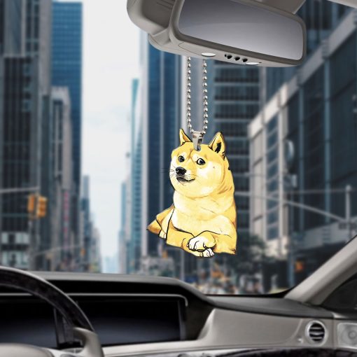 Gearhumans 3D Doge Meme Custom Car Hanging GO25052113 Car Hanging