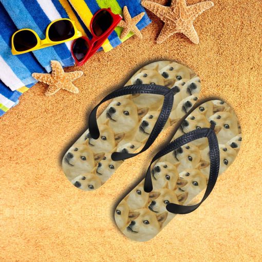 Gearhumans 3D Doge Meme Custom Flipflop GO21052110 Flipflop
