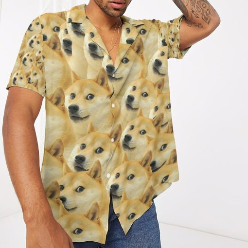 Gearhumans 3D Doge Meme Custom Hawaii Shirt GO12052121 Hawai Shirt