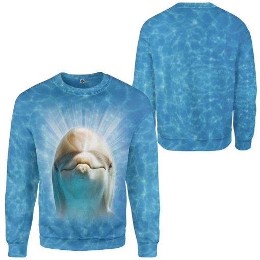 Gearhumans 3D Dolphin Custom Tshirt Hoodie Apparel 6 Gearhumans 3D Dolphin Custom Tshirt Hoodie Apparel GW02062128 3D Apparel
