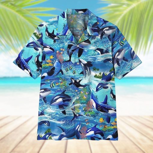 Gearhumans 3D Dolphins Hawaii Shirt ZZ1905214 Hawai Shirt