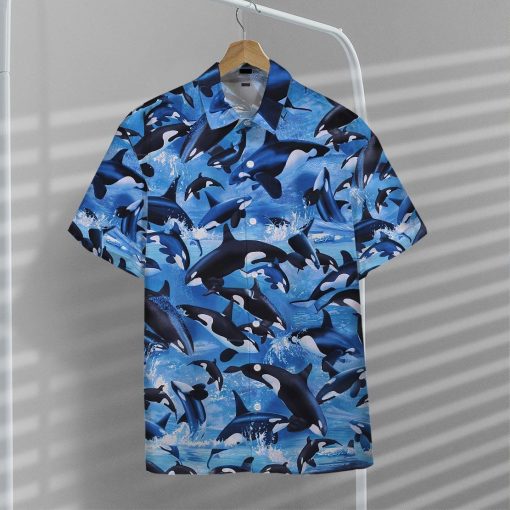 Gearhumans 3D Dolphins Hawaii Shirt ZZ1905215 Hawai Shirt
